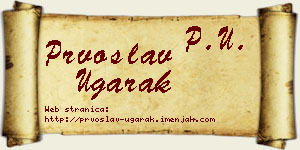 Prvoslav Ugarak vizit kartica